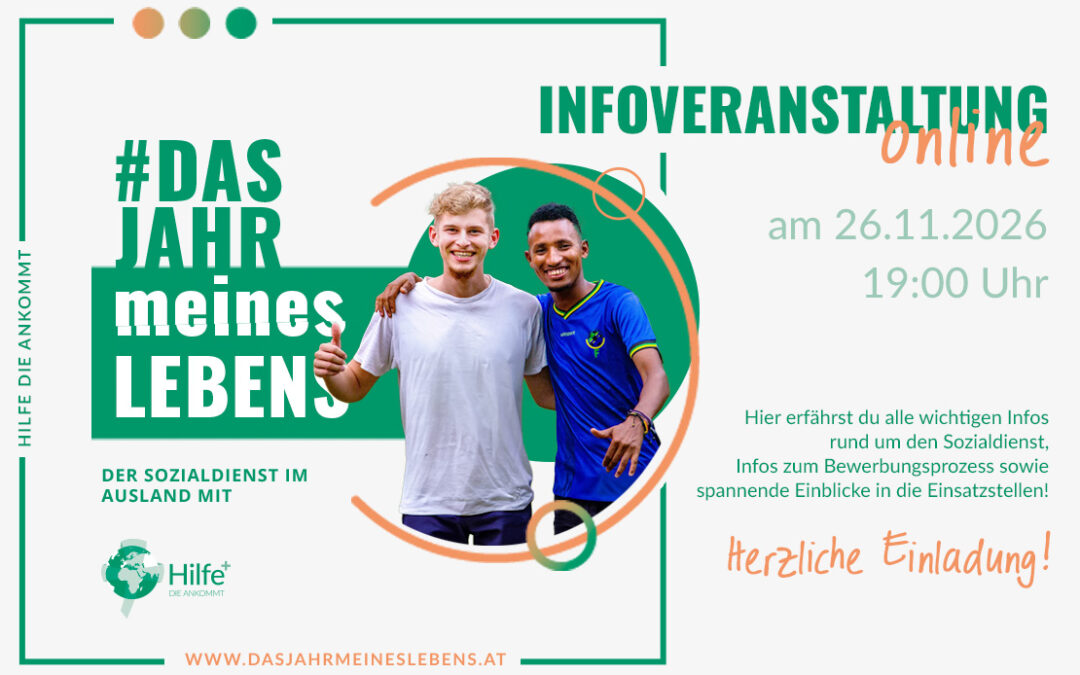 INFOVERANSTALTUNG zum Sozialdienst im Ausland am 26.11.2026